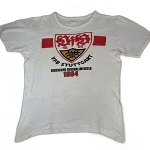 VINTAGE VFB Stuttgart Jersey Mens M White Shirt Germany Football Club 80s